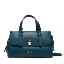 Torebka Armani Exchange. Zielone torebki klasyczne damskie Armani Exchange, bez wzorów, bez dodatków. Za 704.99 zł.
