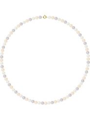 Pearline Naszyjnik z pereł z kolorowym wzorem - dł. 42 cm rozmiar: onesize. Żółte naszyjniki damskie Pearline, złote. Za 565.99 zł.