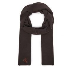 Szalik Calvin Klein. Brązowe szaliki i kominy damskie CALVIN KLEIN, bez wzorów. Za 209.99 zł.