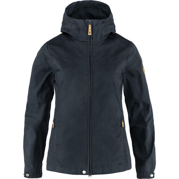 Kurtka outdoorowa damska Fjallraven Stina Jacket. Niebieskie kurtki damskie Fjällräven, s, bez wzorów, bez kaptura. Za 916.99 zł.