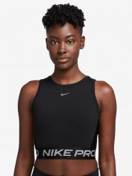 Nike Top sportowy w kolorze czarnym rozmiar: XL. Czarne topy damskie Nike, xl, bez wzorów, z materiału, bez ramiączek. Za 87.81 zł.