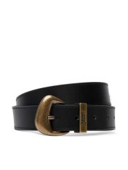 Tommy Jeans Pasek Tjw Cool Brass 30 AW0AW18845 Czarny. Czarne paski damskie Tommy Jeans, bez wzorów, z jeansu. Za 209.99 zł.