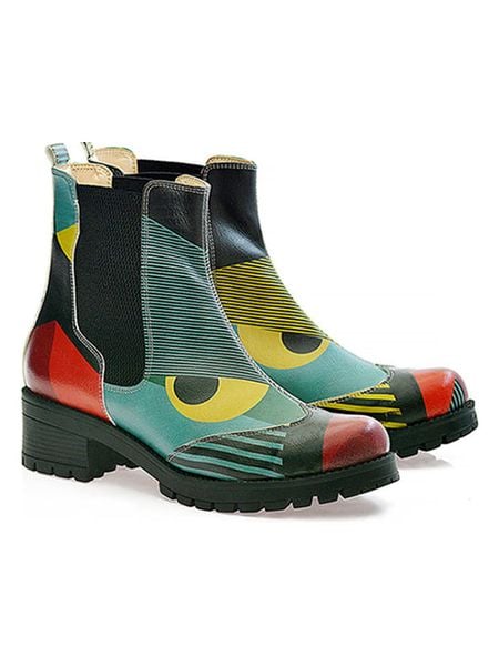 Goby Sztyblety w kolorze niebieskim ze wzorem rozmiar: 37. Niebieskie botki damskie Goby, z materiału, sportowe, bez obcasa, bez zapięcia. Za 213.69 zł.