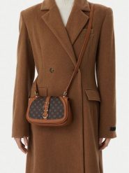 Nine West Torebka CEO-SILK LINE-KY500 Brązowy. Brązowe listonoszki damskie Nine West, bez wzorów, ze skóry, bez dodatków. Za 199.99 zł.