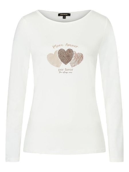 More & More Koszulka w kolorze białym rozmiar: 36. Białe bluzki damskie MORE & MORE, bez wzorów, bez kołnierzyka, bez ramiączek. Za 74.11 zł.