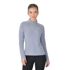 Damska koszulka do jazdy konnej Weatherbeeta Bamboo. Niebieskie t-shirty damskie WEATHERBEETA, bez wzorów, bez kołnierzyka. Za 366.50 zł.