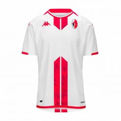 Koszulka domowa SSC Bari 2023/24. Białe t-shirty sportowe męskie Kappa, bez ramiączek, do piłki nożnej. Za 384.00 zł.