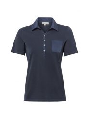 Marc O'Polo koszulka polo Kobiety Bawełna niebieski, XS. Niebieskie bluzki sportowe damskie Marc O´Polo, xs, z bawełny, bez kołnierzyka, bez ramiączek. Za 179.95 zł.