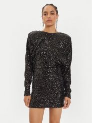 Pinko Sukienka koktajlowa Bernieri 104482 A29J Czarny Slim Fit. Czarne sukienki damskie Pinko, bez wzorów, z syntetyku, wizytowe, bez kołnierzyka, bez ramiączek. Za 2,349.00 zł.