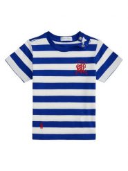 Polo Ralph Lauren T-Shirt 320A95723001 Niebieski Regular Fit. Niebieskie t-shirty chłopięce Polo Ralph Lauren, bez wzorów, z bawełny, bez ramiączek. Za 199.99 zł.
