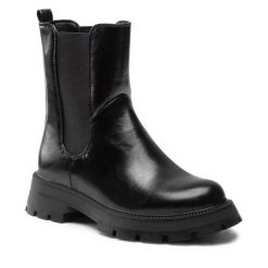 Sztyblety Jenny Fairy. Czarne botki damskie Jenny Fairy, bez obcasa, na płaskiej podeszwie, bez zapięcia. Za 179.99 zł.