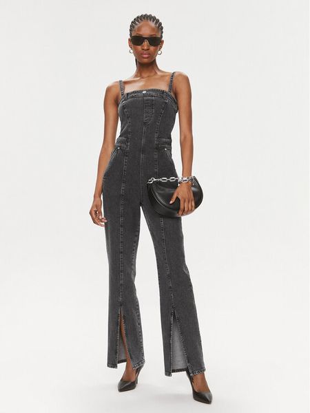 Karl Lagerfeld Jeans Kombinezon 240J1309 Szary Skinny Fit. Szare kombinezony damskie Karl Lagerfeld Jeans, xs, bez wzorów, z bawełny, bez kołnierzyka, bez ramiączek. Za 1,299.00 zł.