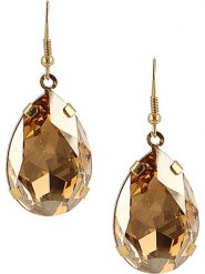 Otazu Pozłacane kolczyki z kryształami Swarovski rozmiar: onesize. Żółte kolczyki damskie Otazu, z kryształem, pozłacane, z zapięciem typu bigiel. Za 156.98 zł.