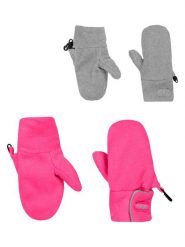 Döll Dwustronne rękawiczki w kolorze różowo-szarym rozmiar: 104. Różowe rękawiczki dziecięce Doll, bez ramiączek. Za 39.03 zł.