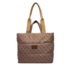 Torba do wózka Guess. Brązowe torebki klasyczne damskie Guess, z aplikacjami, bez dodatków. Za 394.99 zł.