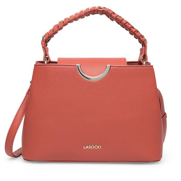 Torebka Lasocki. Czerwone torebki klasyczne damskie Lasocki, bez wzorów, bez dodatków. Za 179.99 zł.