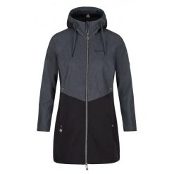 Płaszcz damski Kilpi Softshell Lasika. Czarne płaszcze damskie Kilpi, na jesień, m, bez wzorów, z materiału. Za 280.00 zł.