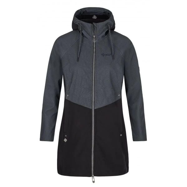 Płaszcz damski Kilpi Softshell Lasika. Czarne płaszcze damskie Kilpi, na jesień, m, bez wzorów, z materiału. Za 280.00 zł.