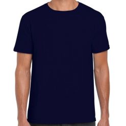 Koszulka Softstyle Dla Dorosłych Unisex. Niebieskie t-shirty damskie Gildan, m, bez wzorów, z bawełny, bez kołnierzyka. Za 41.99 zł.