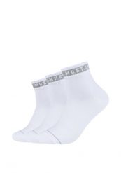 3 pack Męskie Skarpety MUSTANG white mix MU32018 – 1001. Białe skarpetki męskie Mustang, bez wzorów. Za 59.99 zł.