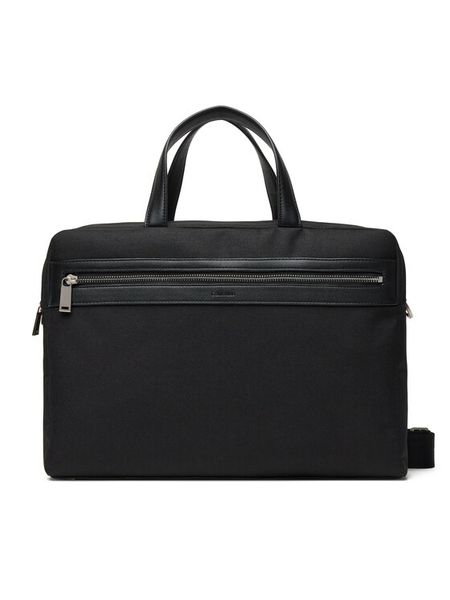 Calvin Klein Torba na laptopa Contrast Commuter Bag LV04D3032G Czarny. Czarne torby na laptopa damskie CALVIN KLEIN, bez wzorów, ze skóry. Za 379.99 zł.