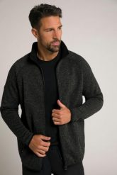 Męska Bluza rozpinana z dzianiny i polaru. Czarne bluzy bez kaptura męskie JAY-PI, m, z dzianiny. Za 279.99 zł.