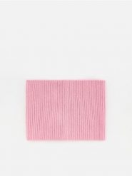 Wełniany komin - pastelowy róż. Czerwone szaliki dziecięce Reserved, z wełny, bez ramiączek. Za 49.99 zł.