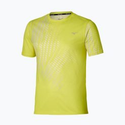 Koszulka do biegania męska Mizuno Core Graphic Tee. Żółte t-shirty sportowe męskie Mizuno, l, ze skóry, bez ramiączek, do biegania. Za 169.99 zł.