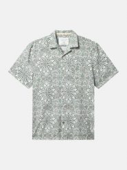 COLOURS & SONS Koszula w kolorze zielono-białym rozmiar: XL. Zielone koszule męskie COLOURS & SONS, xl, bez wzorów, z bawełny, bez kołnierzyka, bez ramiączek. Za 183.45 zł.