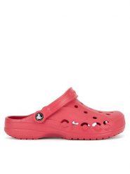 Crocs Klapki BAYA 10126-6EN W Czerwony. Czerwone klapki damskie Crocs, bez wzorów, z materiału, bez obcasa. Za 199.99 zł.
