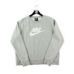 Second life - Nike bluza męska sweatshirt szara - Jak nowy. Szare bluzy sportowe męskie Nike, bez wzorów, z dresówki, sportowe, bez kołnierzyka, bez ramiączek. Za 106.46 zł.