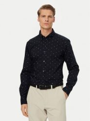 BOSS Koszula Rickert 50559627 Granatowy Regular Fit. Niebieskie koszule męskie Boss, m, bez wzorów, z bawełny, bez kołnierzyka, bez ramiączek. Za 449.99 zł.