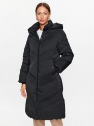 Guess Płaszcz zimowy W3BL42 WFSV2 Czarny Regular Fit. Czarne płaszcze damskie Guess, na zimę, xs, z aplikacjami, z syntetyku. Za 899.99 zł.