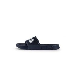 Klapki damskie Fila Morro Bay Spiro. Niebieskie klapki damskie Fila, bez wzorów, bez obcasa. Za 79.00 zł.