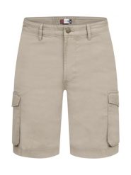 Clique Szorty Cargo z organicznej bawełny twill – Sand. Brązowe szorty damskie CLIQUE, bez wzorów, z bawełny. Za 229.44 zł.