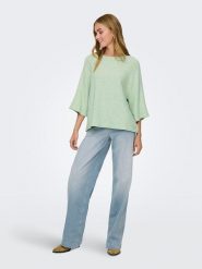 JDY Sweter "Elanora" w kolorze zielonym rozmiar: XS. Zielone swetry klasyczne damskie JDY, xs, bez kołnierzyka. Za 79.40 zł.