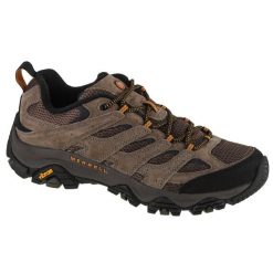 Buty do chodzenia Męskie Merrell. Brązowe buty trekkingowe męskie MERRELL, z materiału, bez zapięcia, trekkingowe. Za 588.00 zł.