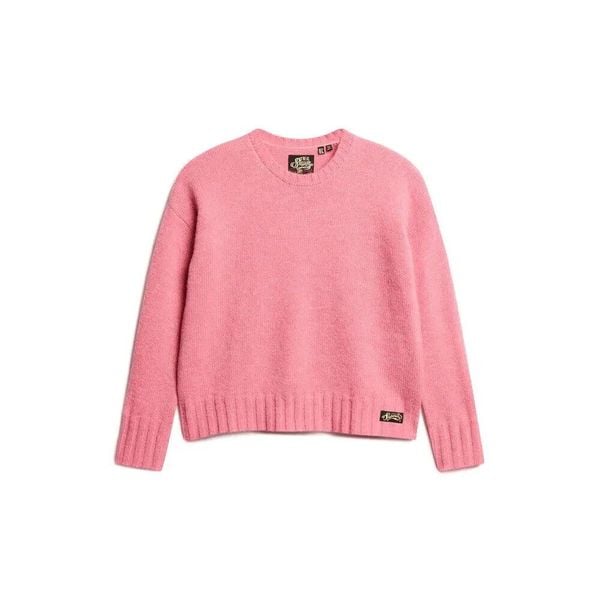 Damski sweter z okrągłym dekoltem Superdry Essential. Czerwone swetry klasyczne damskie Superdry., m, z dzianiny, bez kołnierzyka. Za 276.45 zł.