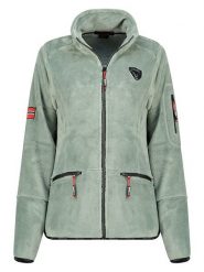 Geographical Norway Kurtka polarowa "Tisaline" w kolorze miętowym rozmiar: XXL. Zielone kurtki damskie Geographical Norway, xxl, bez wzorów, z polaru, bez kaptura. Za 95.46 zł.