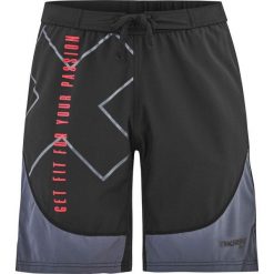 Spodenki treningowe męskie THORN FIT CORE 2.0 Logo. Czarne szorty męskie Thorn Fit, bez kołnierzyka. W wyprzedaży za 125.30 zł.