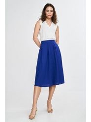 Nife Spódnica w kolorze niebieskim rozmiar: 38. Niebieskie spódniczki damskie Nife, bez wzorów, z podwyższonym stanem, midi. Za 200.60 zł.