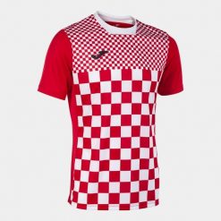 Koszulka Joma Flag III Red-White, XS. Białe t-shirty sportowe męskie Joma, m, z meshu, bez ramiączek, do piłki nożnej. Za 83.72 zł.
