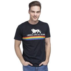 Koszulka Lonsdale Nelson. Czarne t-shirty damskie Lonsdale, m, bez wzorów, z bawełny, bez kołnierzyka. Za 154.00 zł.