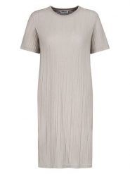 Sublevel Sukienka w kolorze beżowym rozmiar: S. Brązowe sukienki damskie Sublevel, na co dzień, s, bez wzorów, bez kołnierzyka, bez ramiączek, midi, proste. Za 70.08 zł.