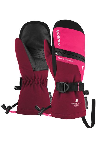 Rękawiczki dziecięce Reusch Lando R-TEX® XT. Czerwone rękawiczki dziecięce REUSCH, z materiału, bez ramiączek. Za 297.00 zł.