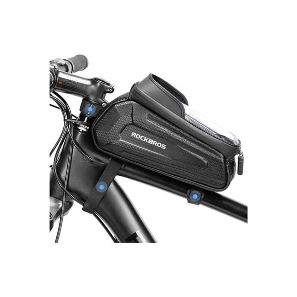 Torba rowerowa Mobicase 1,7L. Czarne torby męskie na ramię ROCKBROS, bez wzorów, na ramię. Za 94.99 zł.