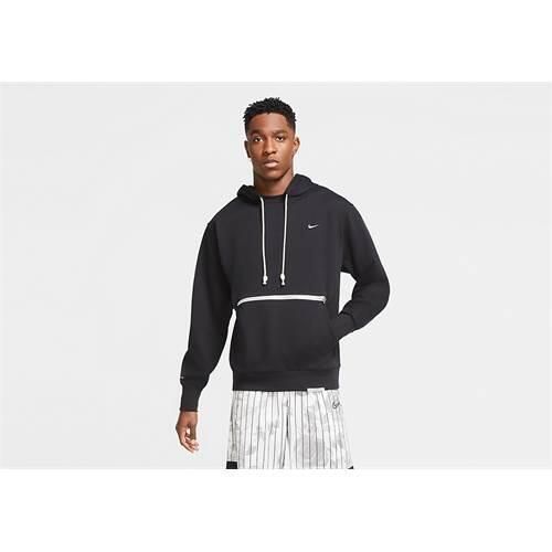 Bluza sportowa męska Nike Standard Issue. Czarne bluzy sportowe męskie Nike, z aplikacjami, z bawełny, klasyczne, bez kołnierzyka, bez ramiączek. Za 392.00 zł.