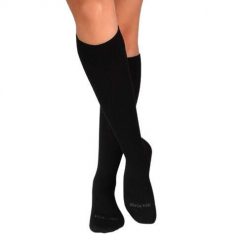 Długie skarpety uciskowe 3/4 z wełny merynosów, czarne. Czarne skarpetki damskie OEM, bez wzorów, z wełny. W wyprzedaży za 92.48 zł.