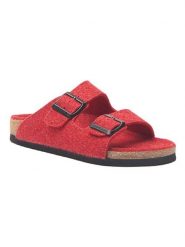 Comfortfusse Klapki w kolorze czerwonym rozmiar: 41. Czerwone klapki damskie Comfortfusse, bez wzorów, z materiału, bez obcasa. Za 230.99 zł.