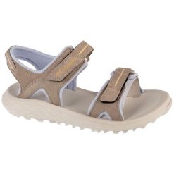 Sandały Columbia Konos Hiker 2-Strap Sandal 2121311247 beżowy. Brązowe sandały damskie bez wzorów, z gumy, bez obcasa. W wyprzedaży za 359.42 zł.